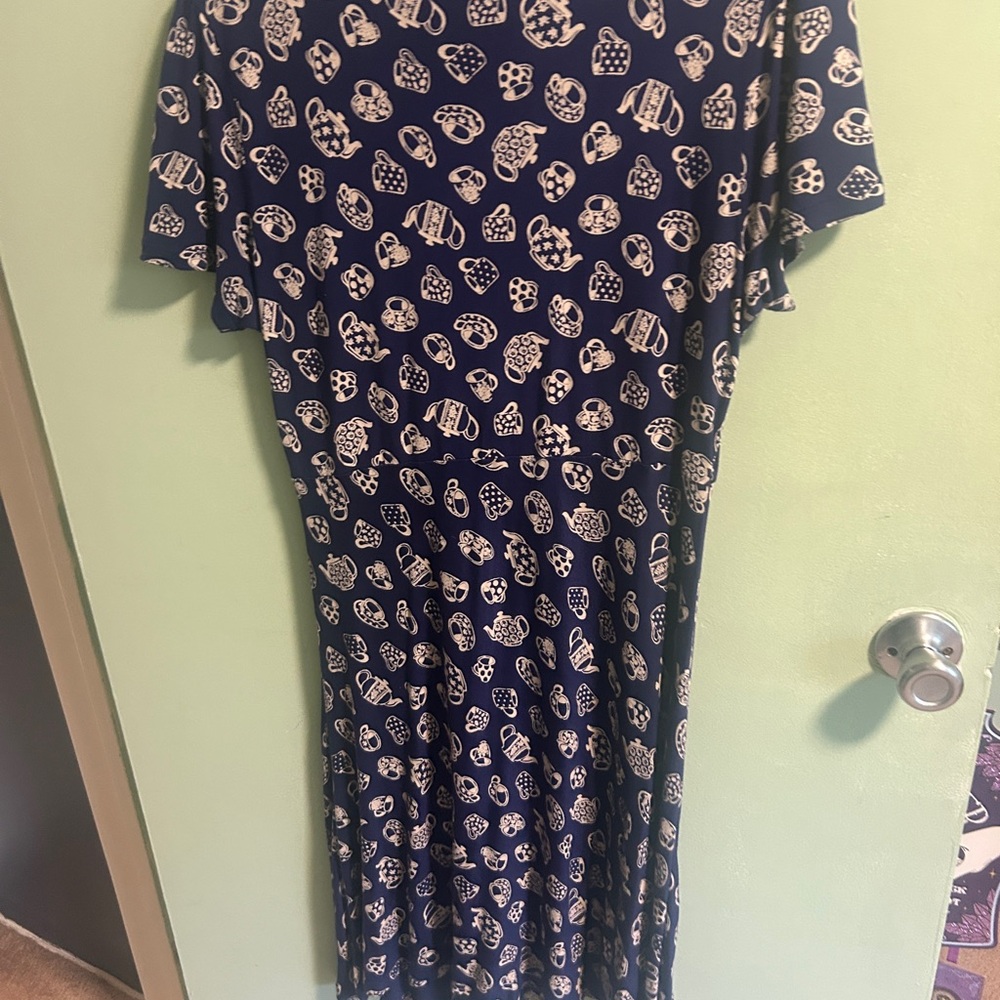 Cath Kidston Navy and white teacup tea Dress. Very rare. - Picture 3 of 3